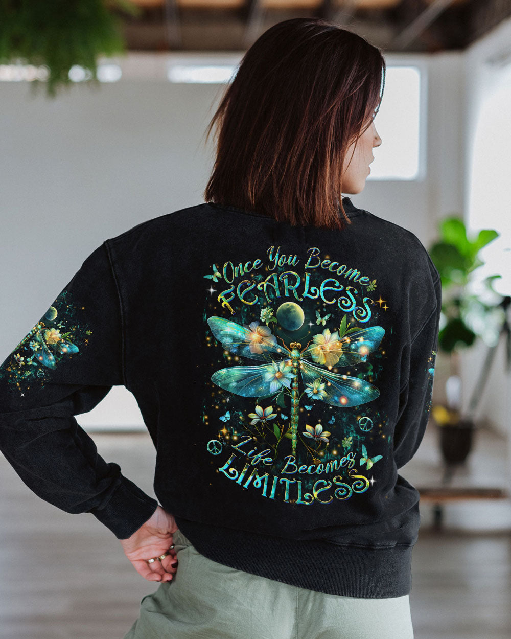 ONCE YOU BECOME FEARLESS DRAGONFLY ALL OVER PRINT - YHDU0104243