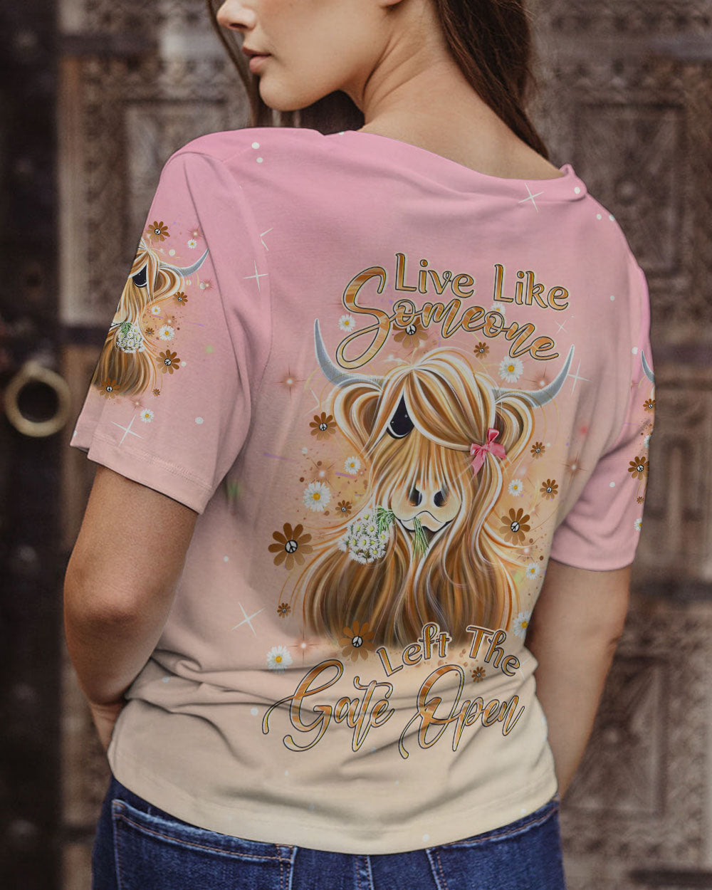 LIVE LIKE SOMEONE LEFT THE GATE OPEN ALL OVER PRINT - YHDU0108233