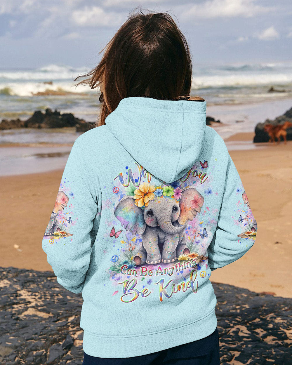 BE KIND ELEPHANT ALL OVER PRINT - YHDU0208242