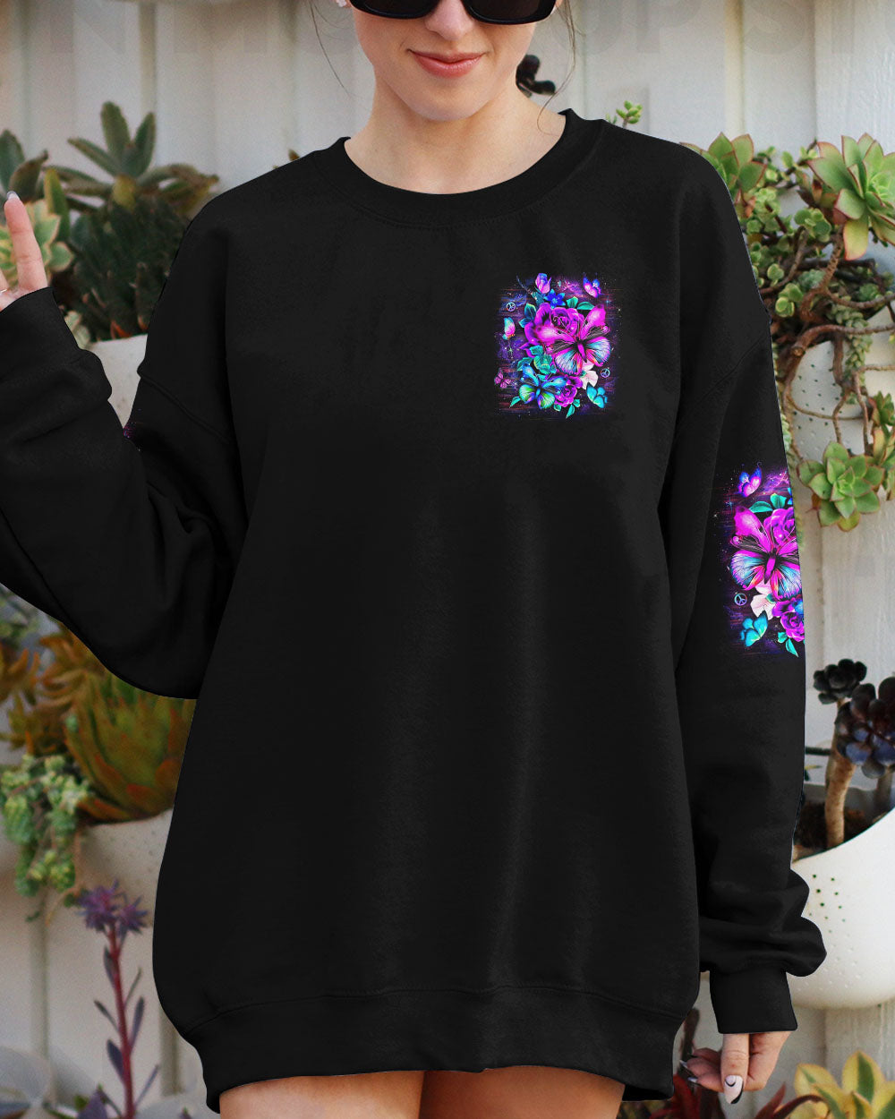 JUST BREATHE BUTTERFLY ALL OVER PRINT - YHDU0304253