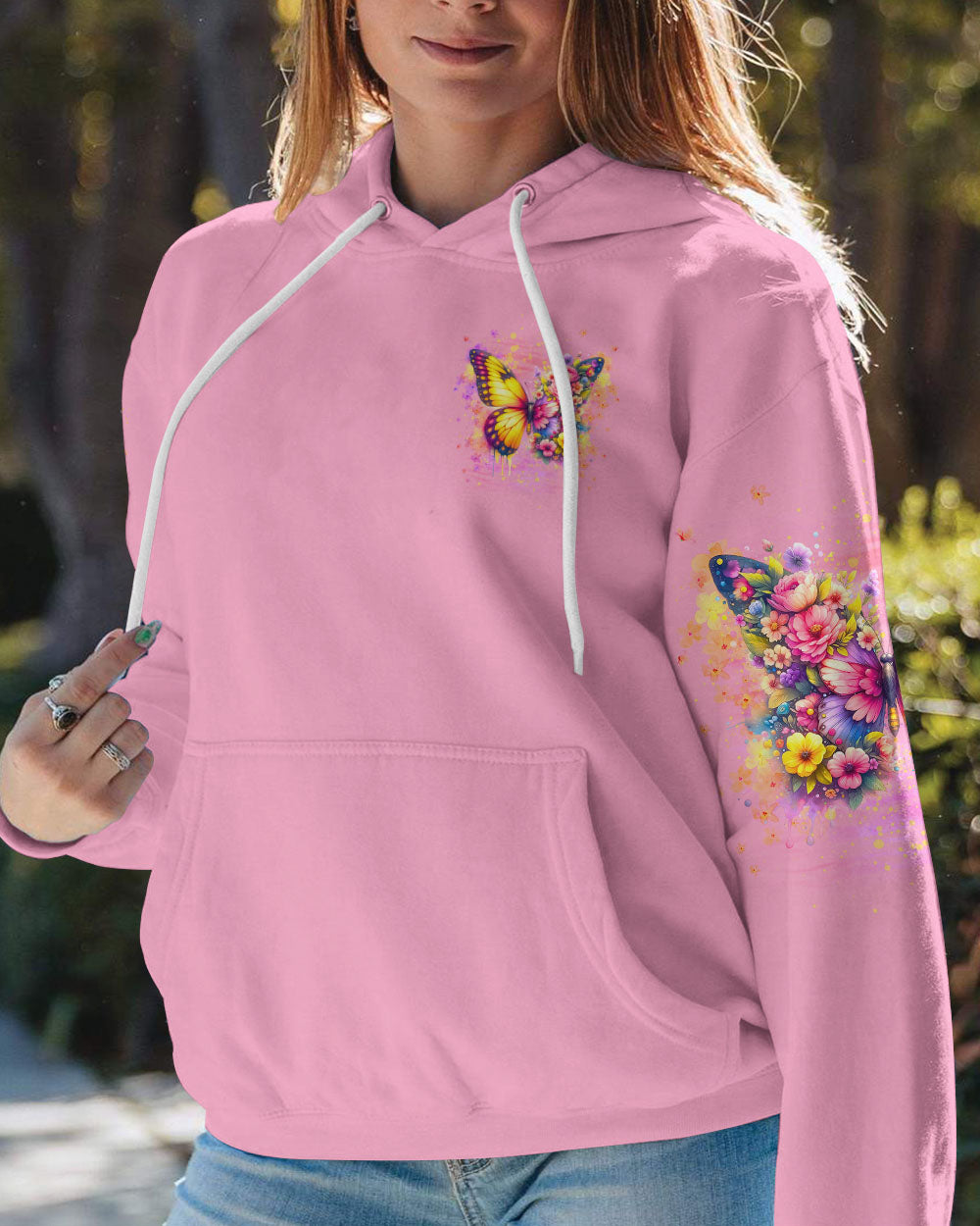 IF NOTHING EVER CHANGED BUTTERFLY ALL OVER PRINT - YHDU0307243