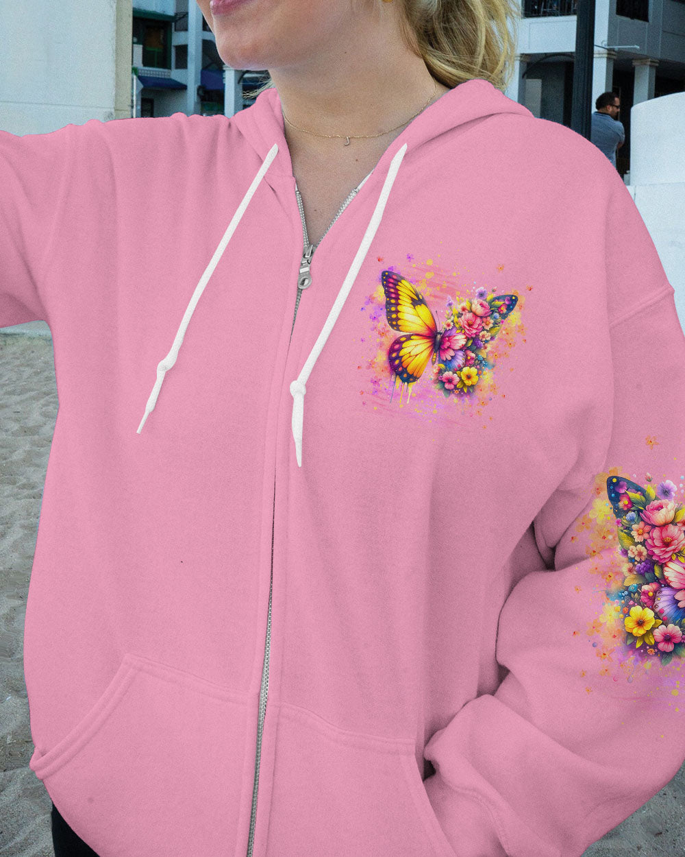 IF NOTHING EVER CHANGED BUTTERFLY ALL OVER PRINT - YHDU0307243