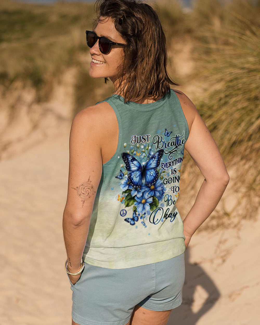 JUST BREATHE BUTTERFLY ALL OVER PRINT - YHDU0402253