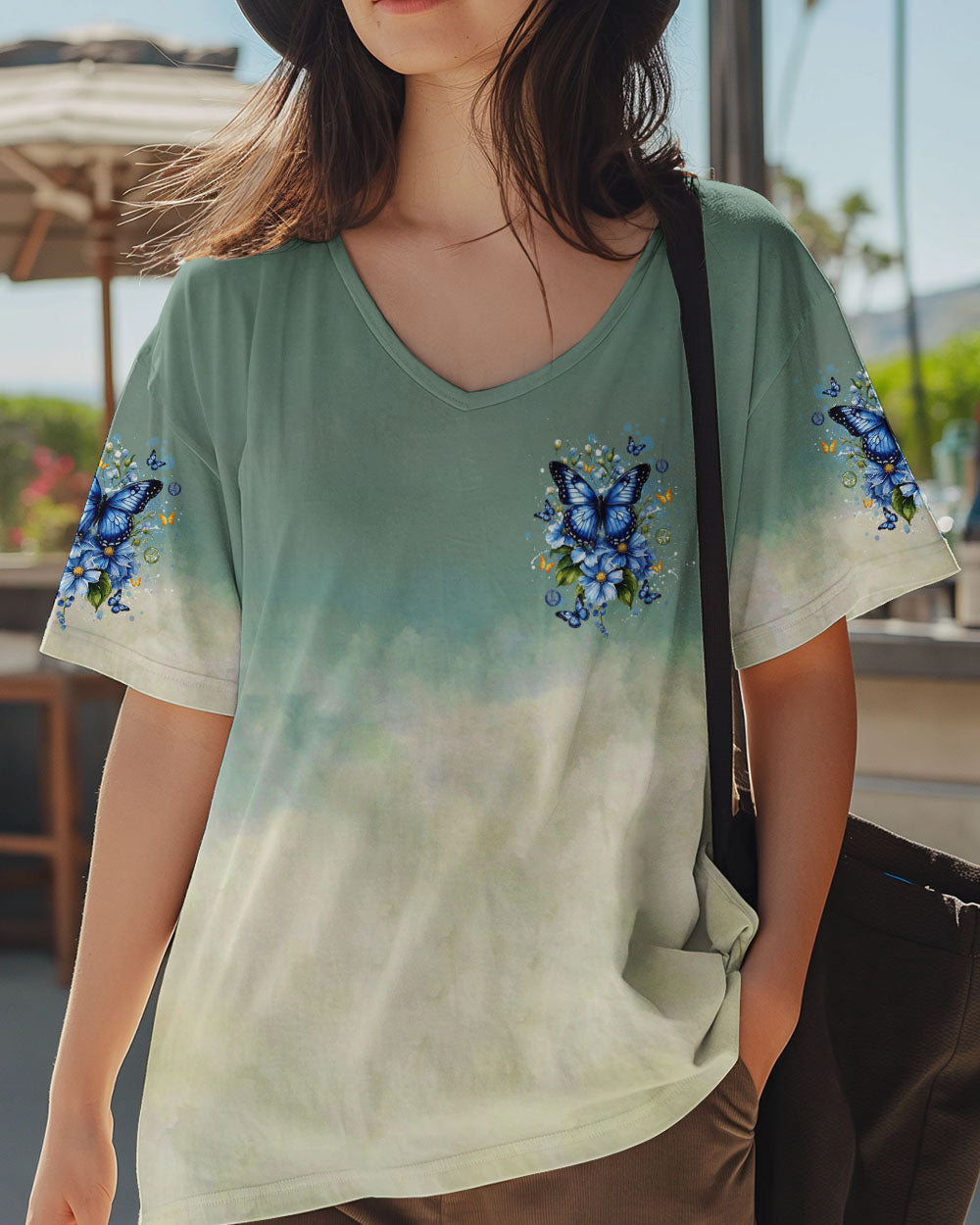 JUST BREATHE BUTTERFLY ALL OVER PRINT - YHDU0402253