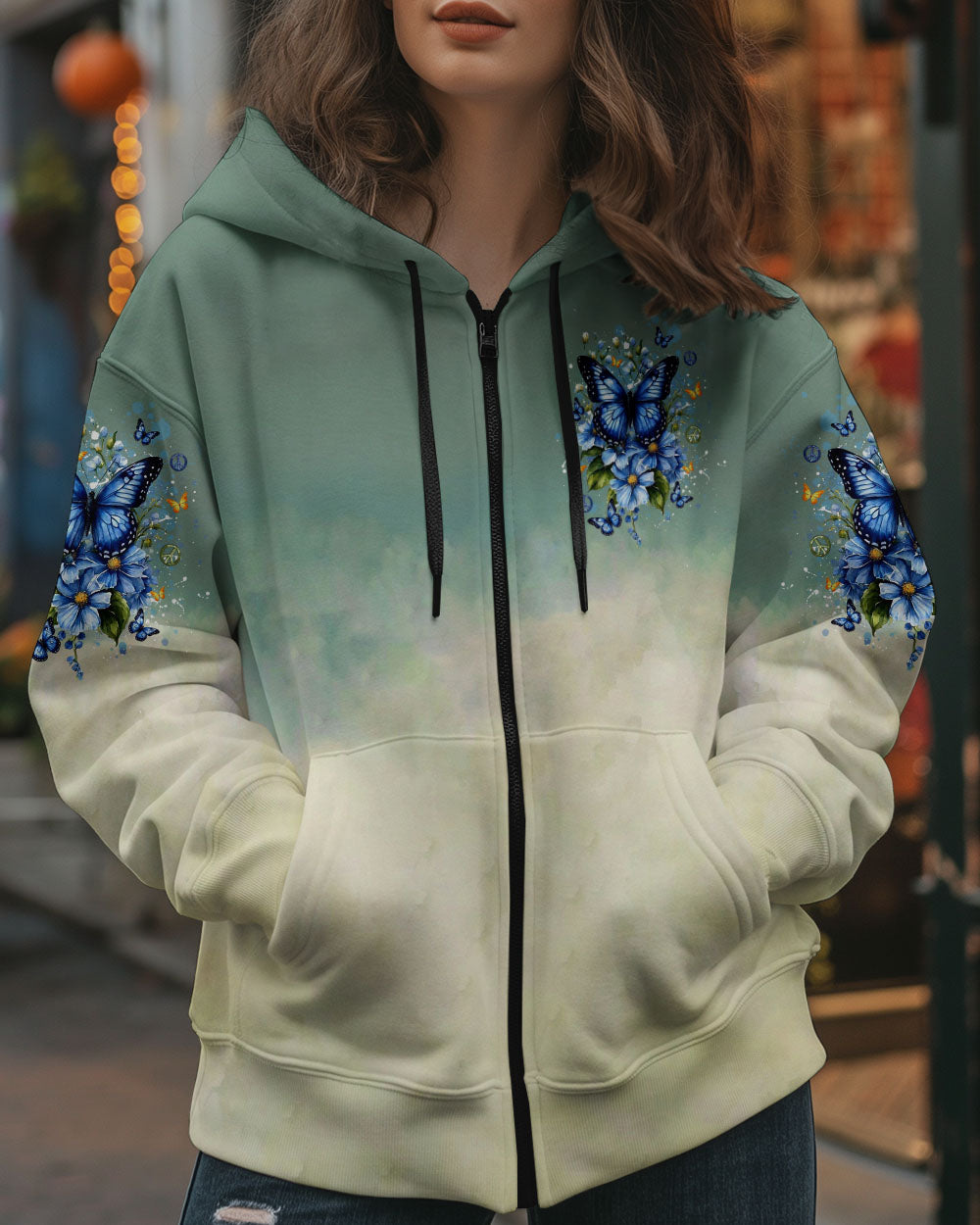 JUST BREATHE BUTTERFLY ALL OVER PRINT - YHDU0402253