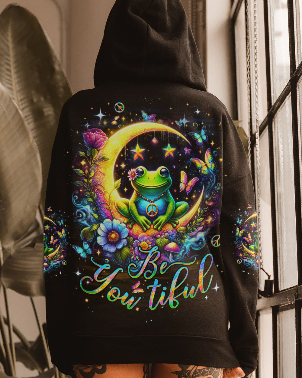 BE YOU TIFUL FROG ALL OVER PRINT - YHDU0404242