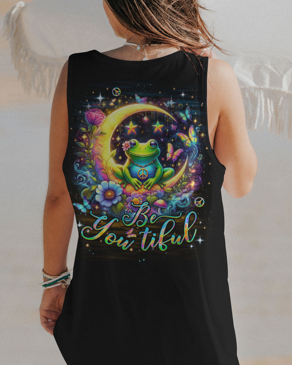 BE YOU TIFUL FROG ALL OVER PRINT - YHDU0404242