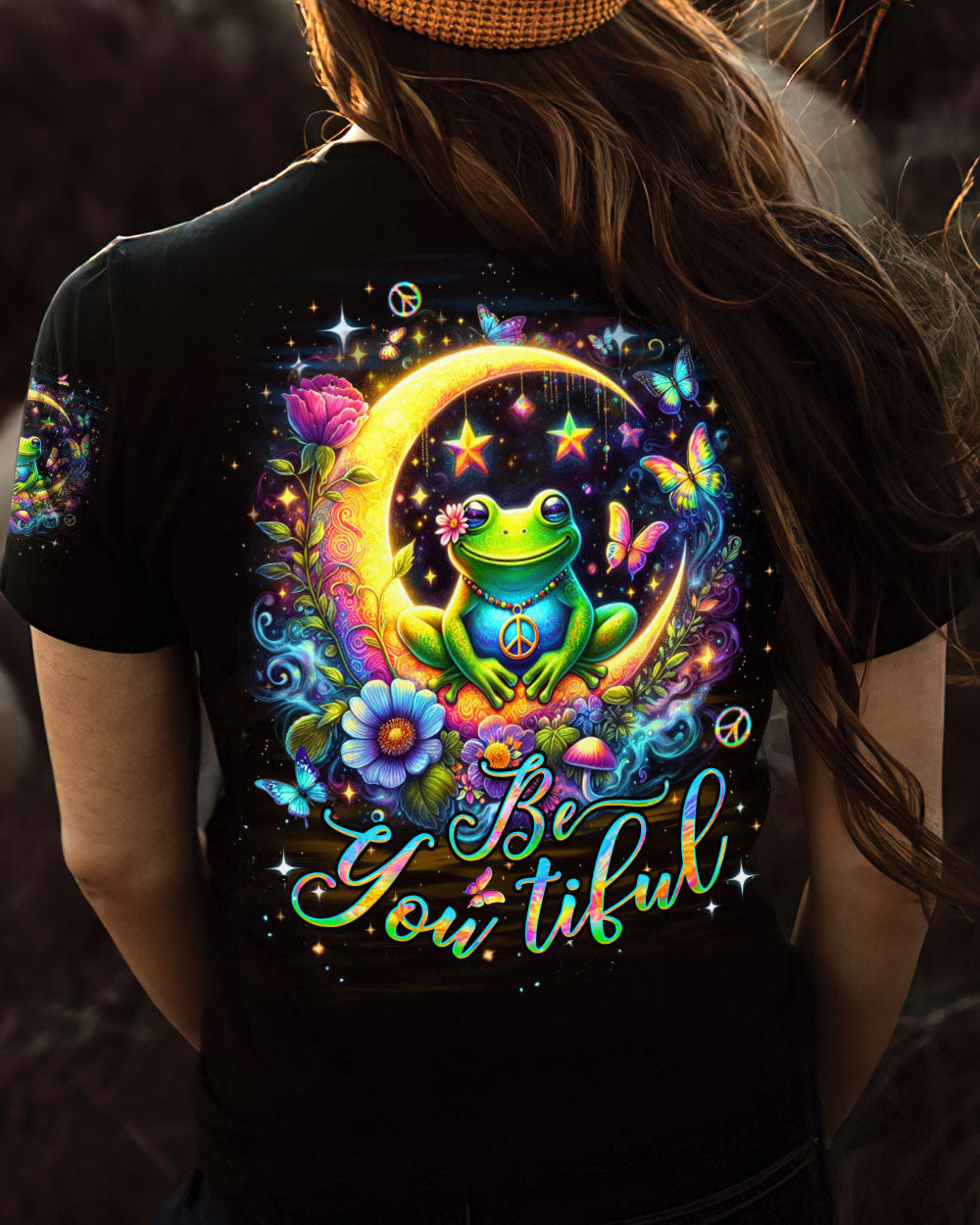 BE YOU TIFUL FROG ALL OVER PRINT - YHDU0404242
