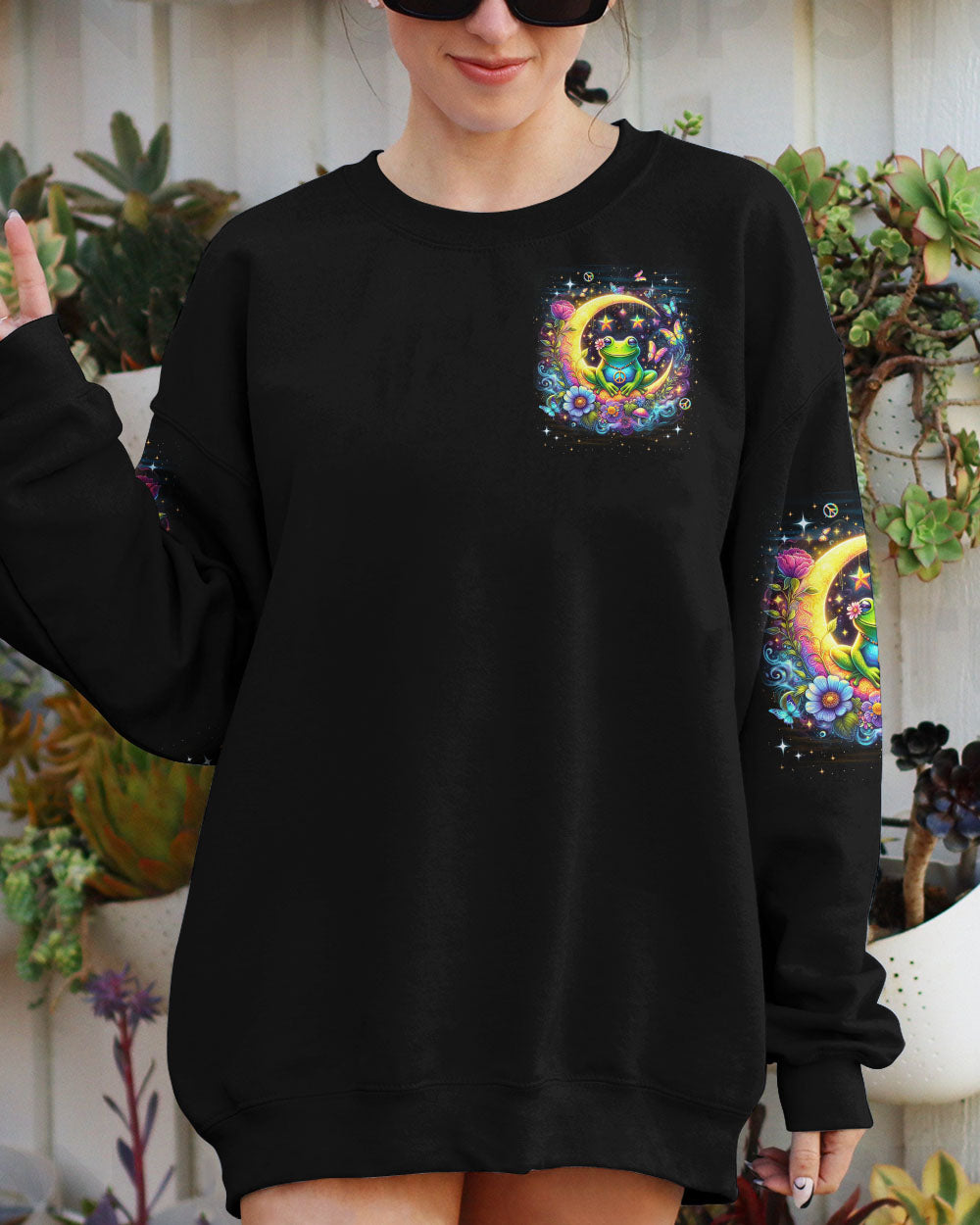 BE YOU TIFUL FROG ALL OVER PRINT - YHDU0404242