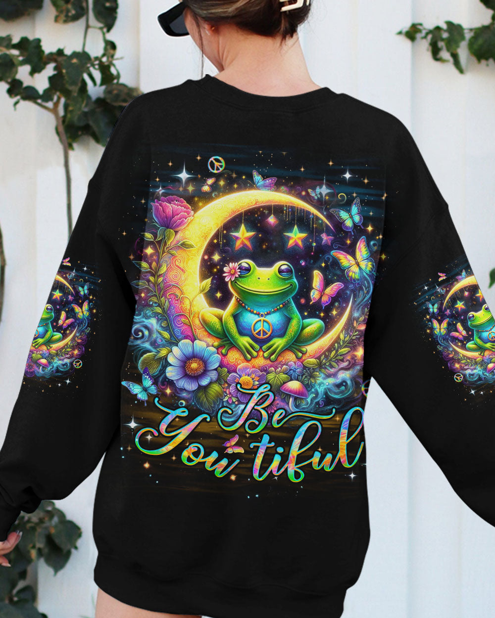 BE YOU TIFUL FROG ALL OVER PRINT - YHDU0404242