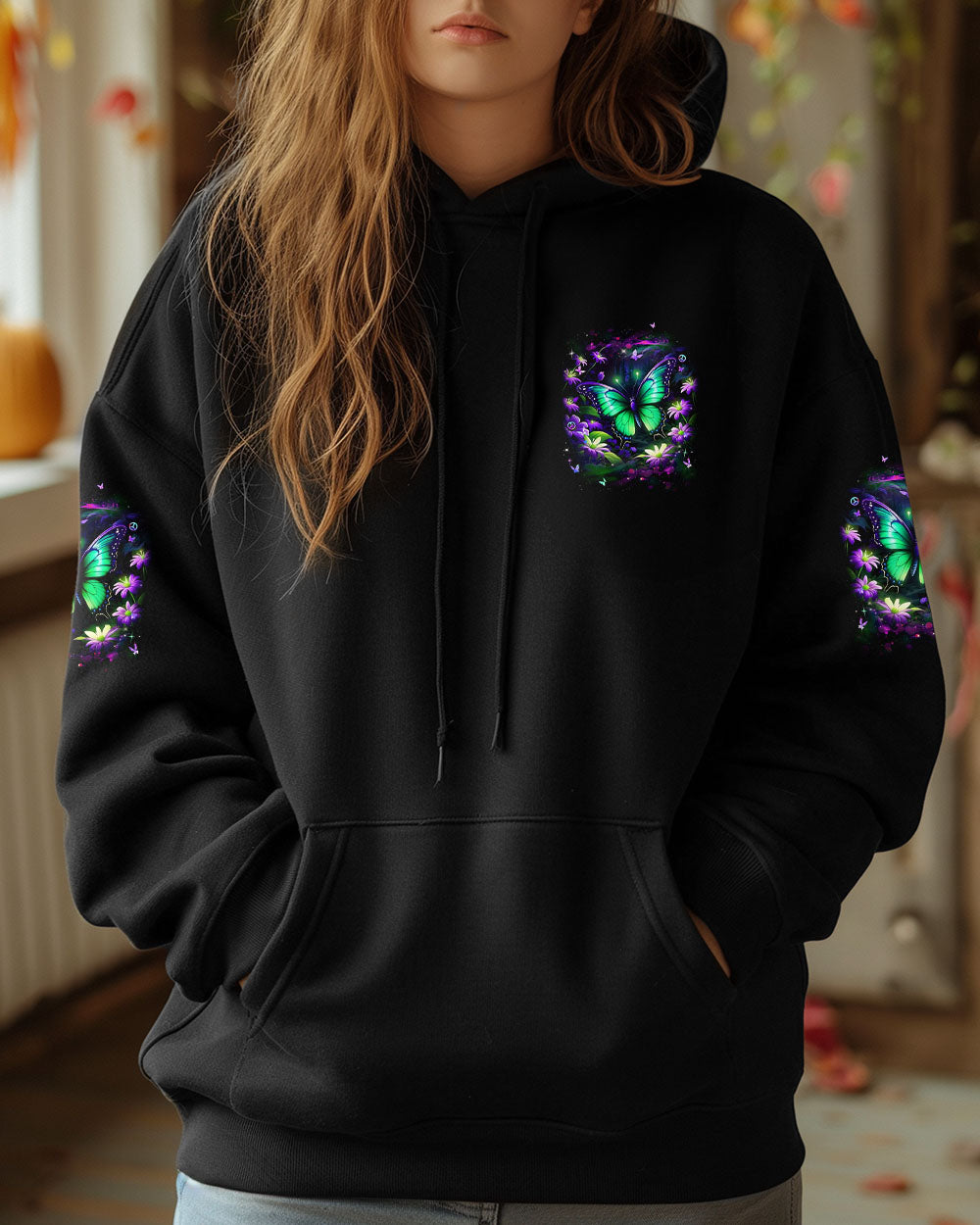JUST BREATHE BUTTERFLY ALL OVER PRINT - YHDU0404251