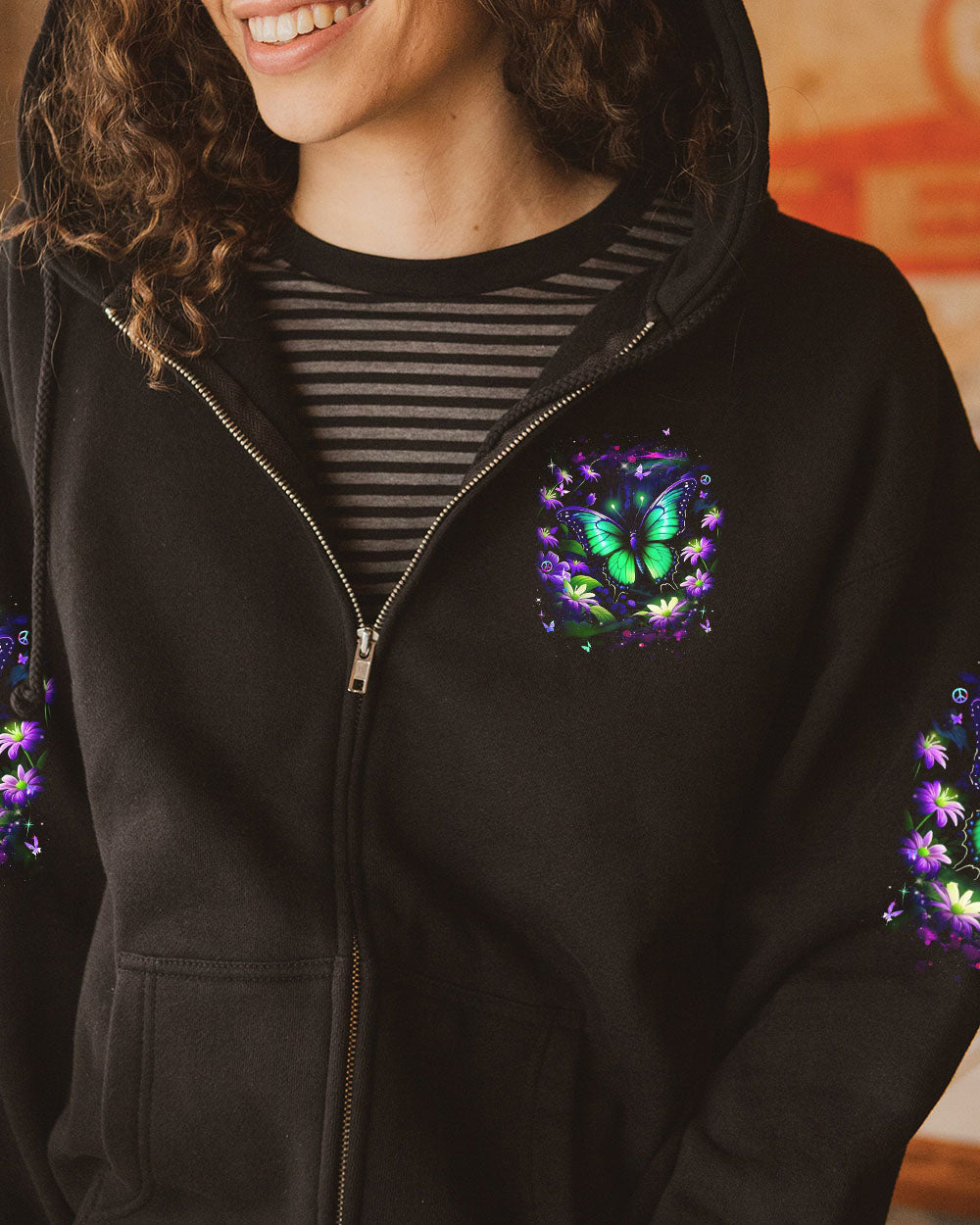 JUST BREATHE BUTTERFLY ALL OVER PRINT - YHDU0404251