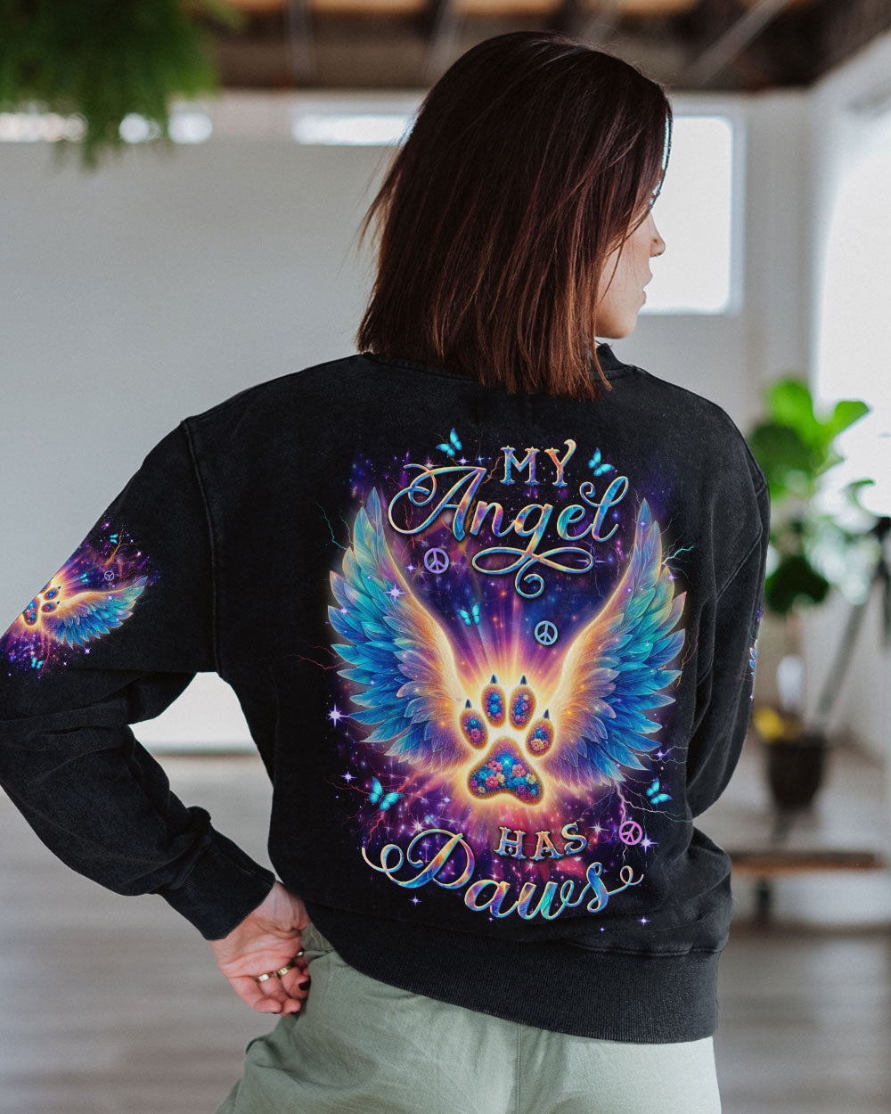 MY ANGEL HAS PAWS ALL OVER PRINT - YHDU0409241