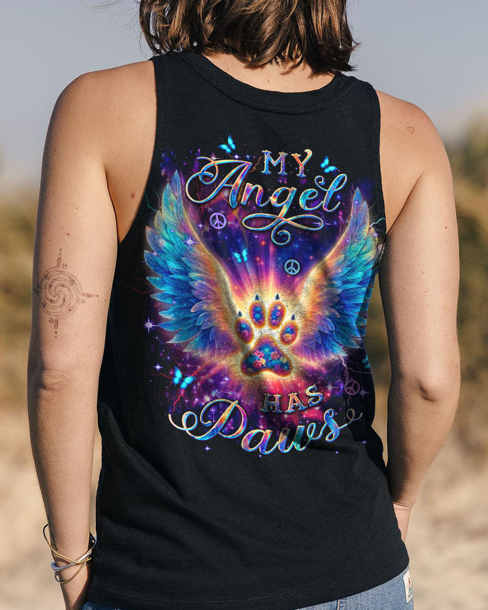 MY ANGEL HAS PAWS ALL OVER PRINT - YHDU0409241