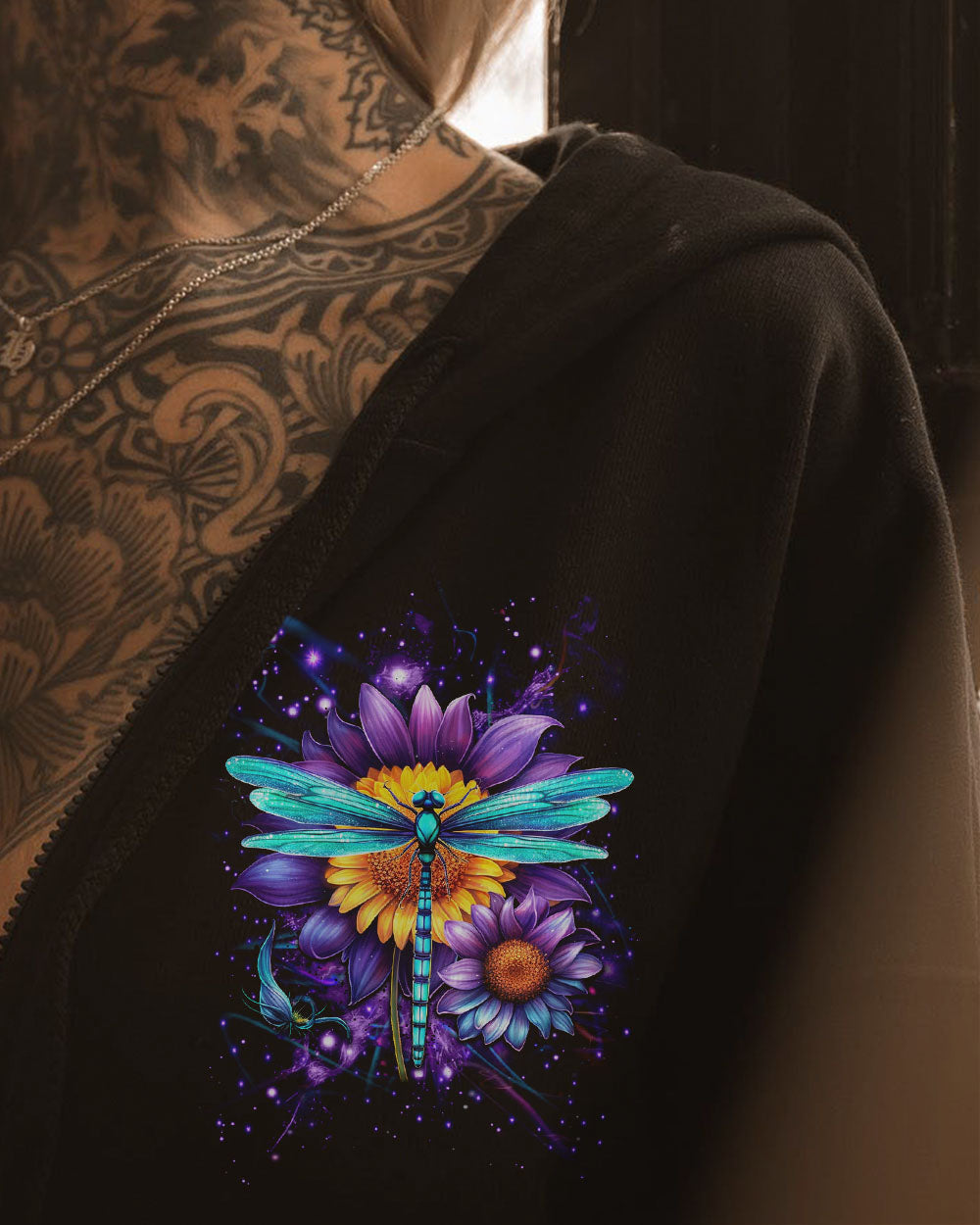 SHE IS LIFE ITSELF WILD AND FREE DRAGONFLY ALL OVER PRINT - YHDU0410233