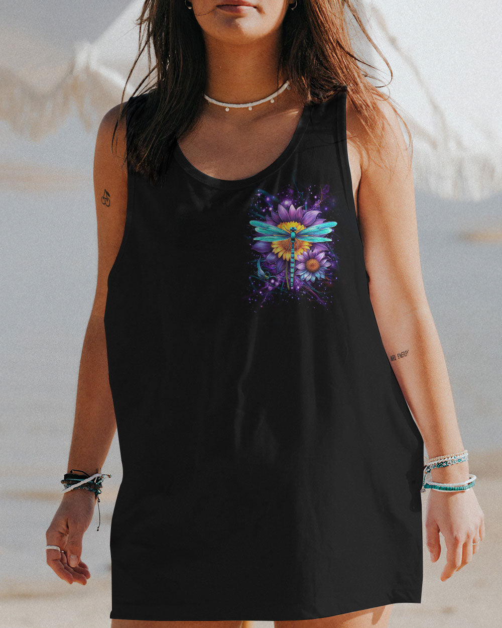 SHE IS LIFE ITSELF WILD AND FREE DRAGONFLY ALL OVER PRINT - YHDU0410233