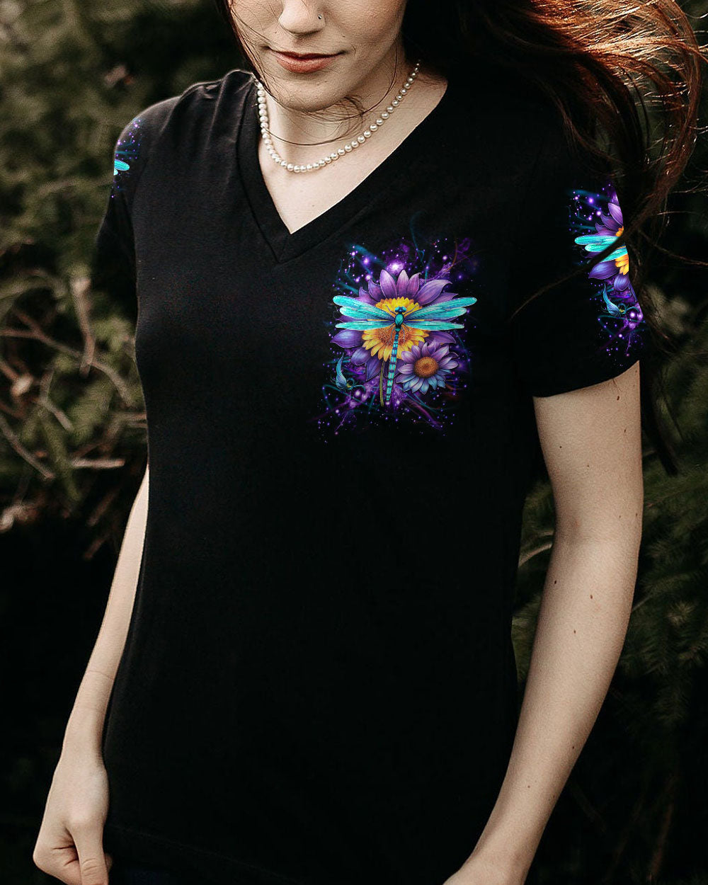 SHE IS LIFE ITSELF WILD AND FREE DRAGONFLY ALL OVER PRINT - YHDU0410233