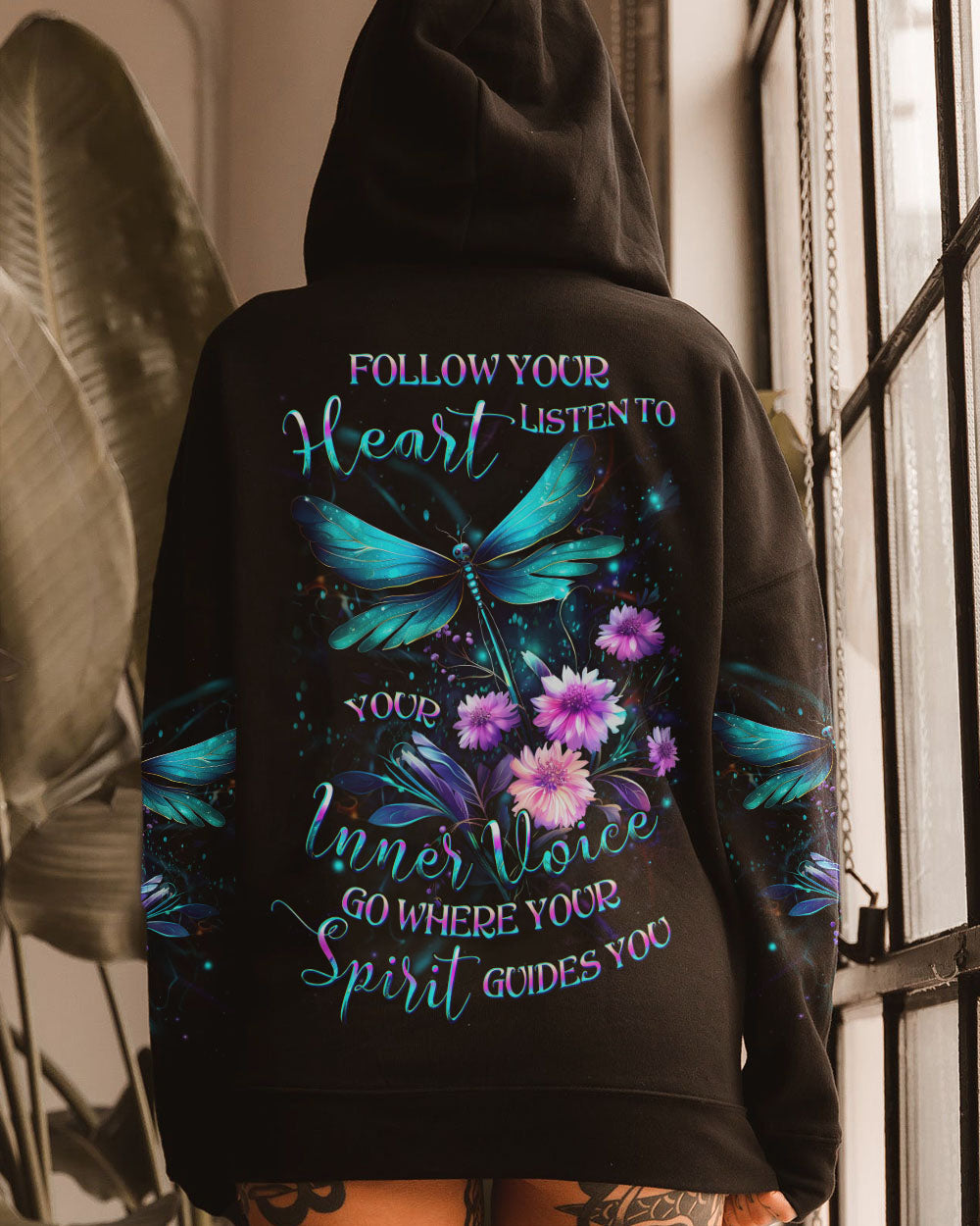 GO WHERE YOUR SPIRIT GUIDES YOU DRAGONFLY ALL OVER PRINT - YHDU0510232