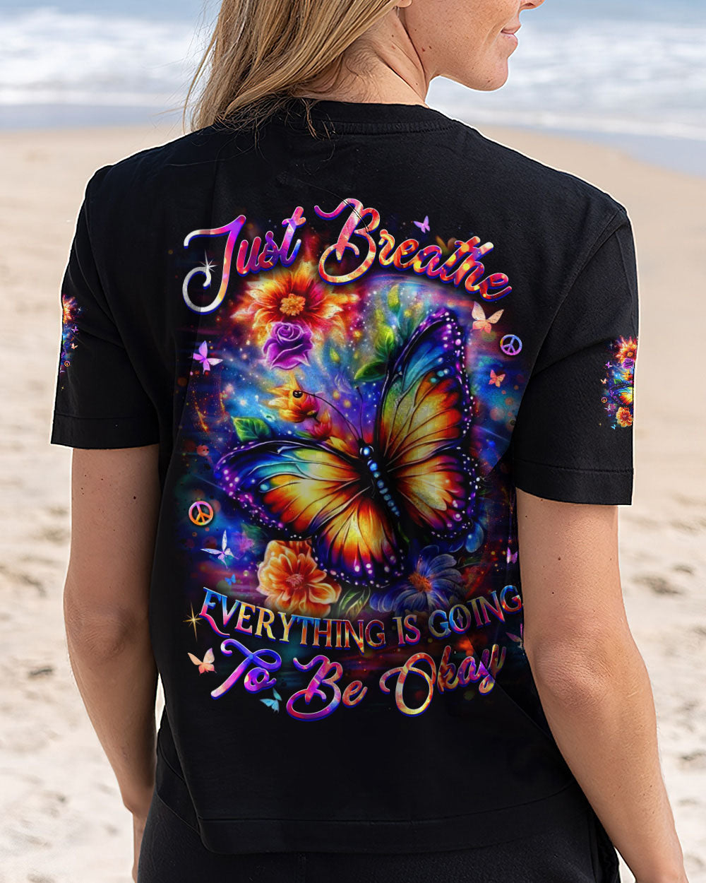 JUST BREATHE BUTTERFLY ALL OVER PRINT - YHDU0603253