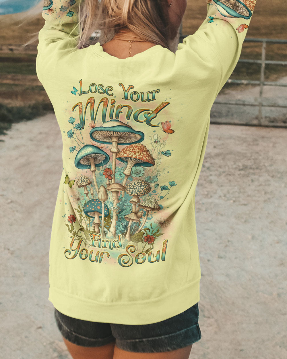 LOSE YOUR MIND FIND YOUR SOUL MUSHROOM ALL OVER PRINT - YHDU0610232
