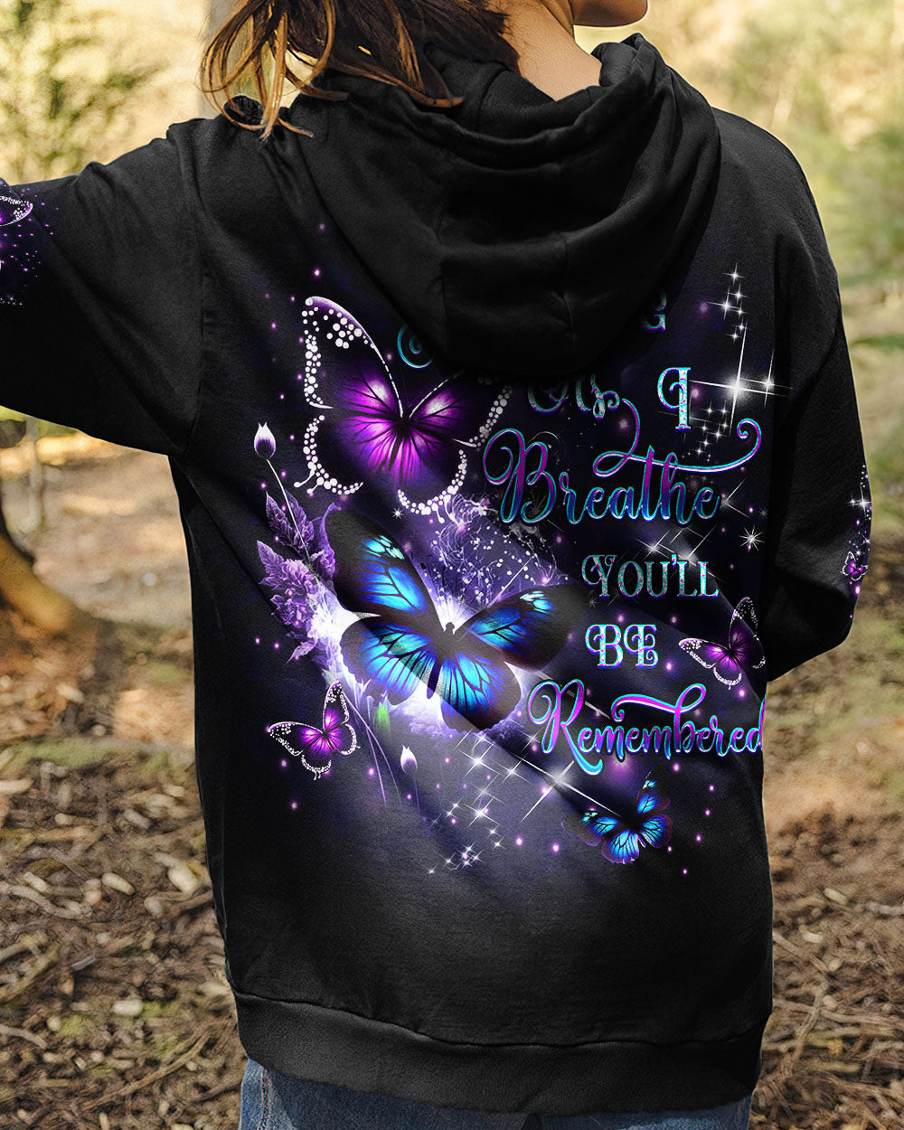 AS LONG AS I BREATHE YOU'LL BE REMEMBER ALL OVER PRINT - YHDU0702251