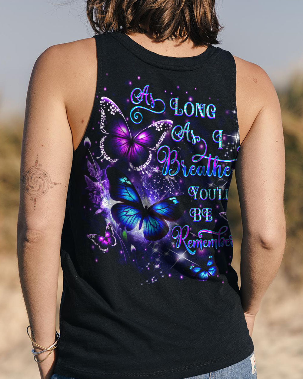 AS LONG AS I BREATHE YOU'LL BE REMEMBER ALL OVER PRINT - YHDU0702251