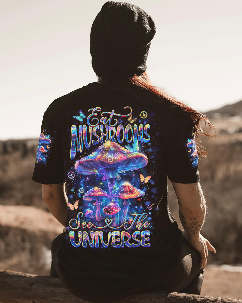 EAT MUSHROOMS SEE THE UNIVERSE ALL OVER PRINT - YHDU0703241