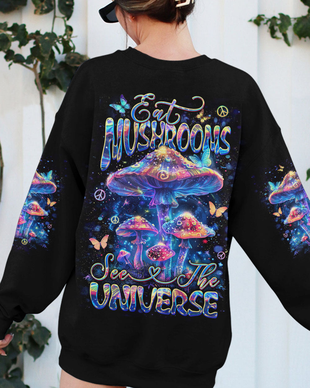 EAT MUSHROOMS SEE THE UNIVERSE ALL OVER PRINT - YHDU0703241