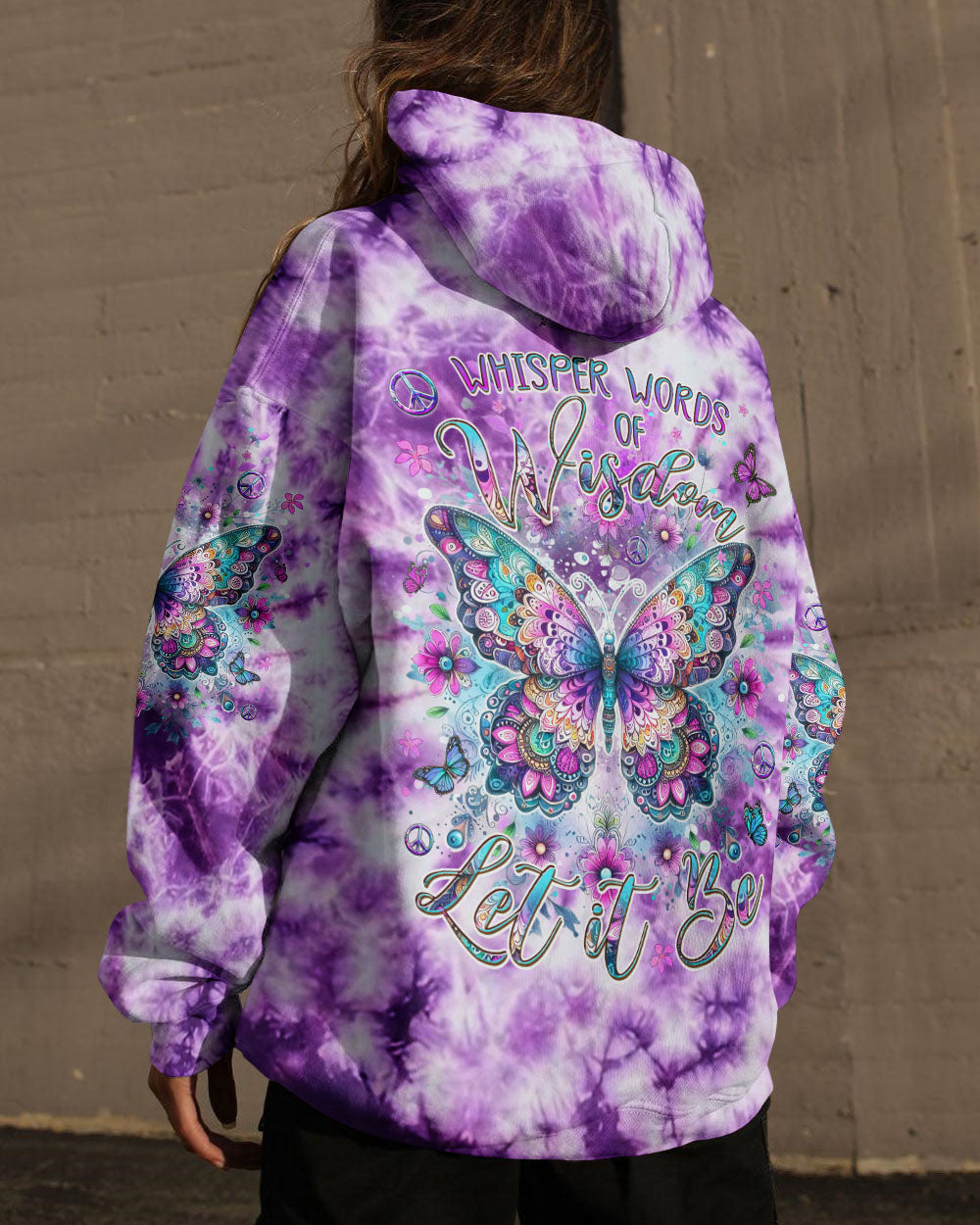 WHISPER WORDS OF WISDOM BUTTERFLY ALL OVER PRINT - YHDU0712231