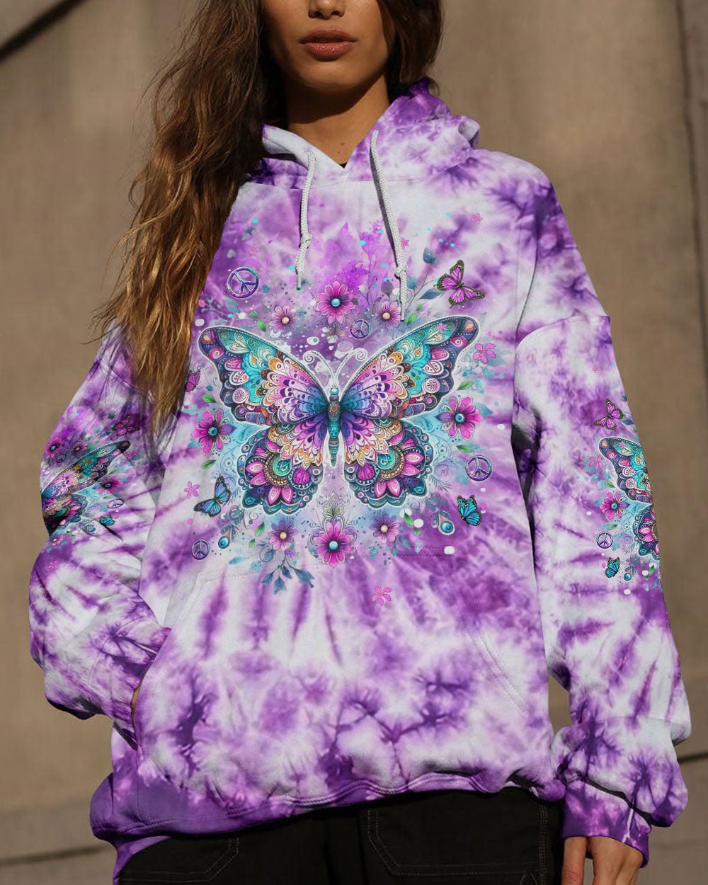 WHISPER WORDS OF WISDOM BUTTERFLY ALL OVER PRINT - YHDU0712231