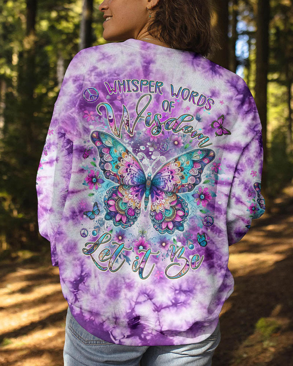 WHISPER WORDS OF WISDOM BUTTERFLY ALL OVER PRINT - YHDU0712231