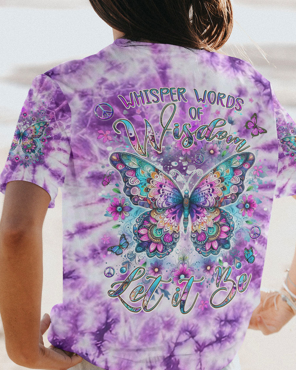 WHISPER WORDS OF WISDOM BUTTERFLY ALL OVER PRINT - YHDU0712231