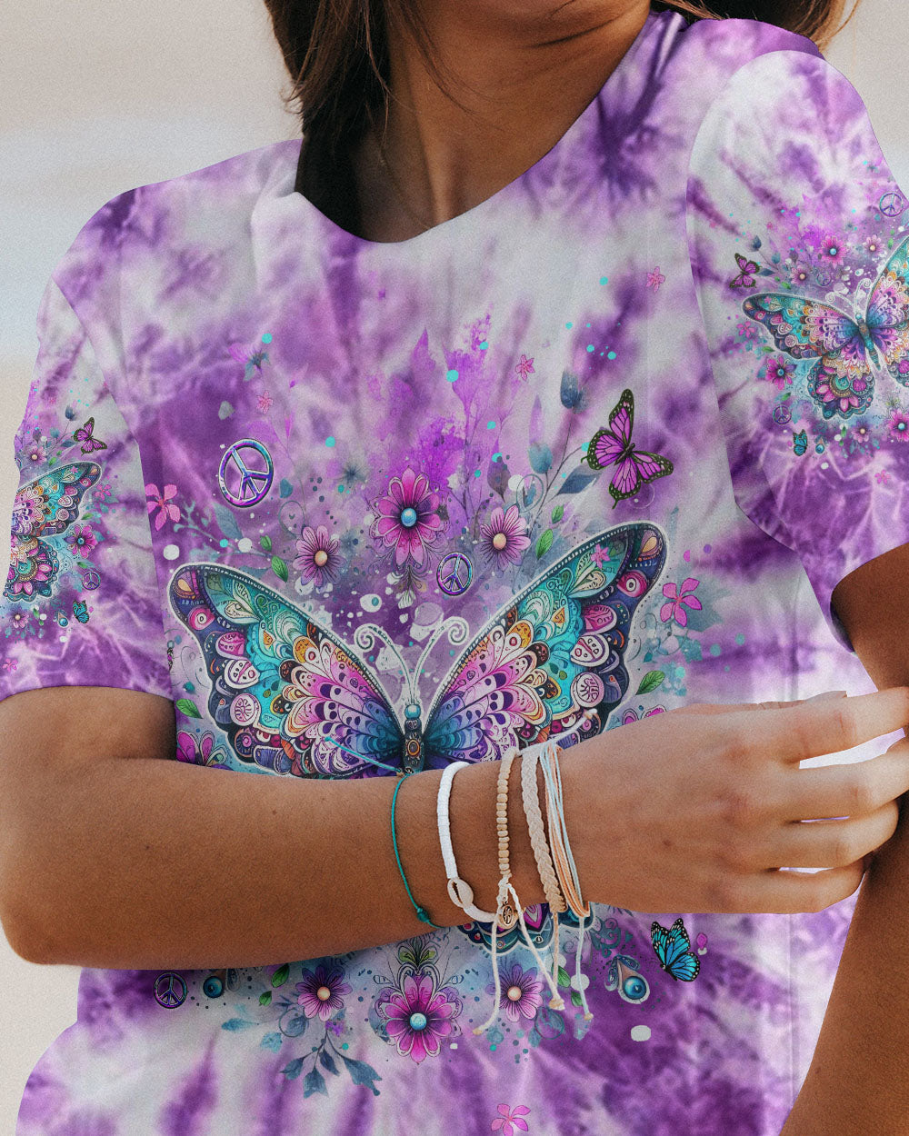 WHISPER WORDS OF WISDOM BUTTERFLY ALL OVER PRINT - YHDU0712231