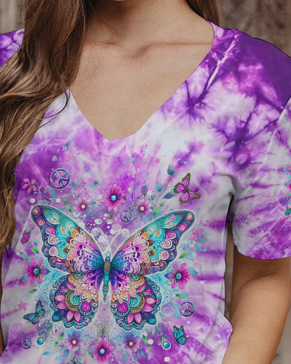 WHISPER WORDS OF WISDOM BUTTERFLY ALL OVER PRINT - YHDU0712231