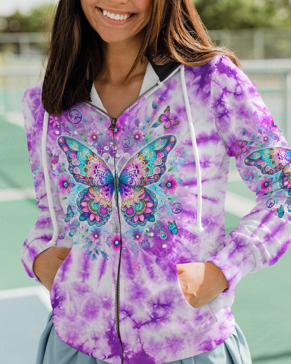 WHISPER WORDS OF WISDOM BUTTERFLY ALL OVER PRINT - YHDU0712231