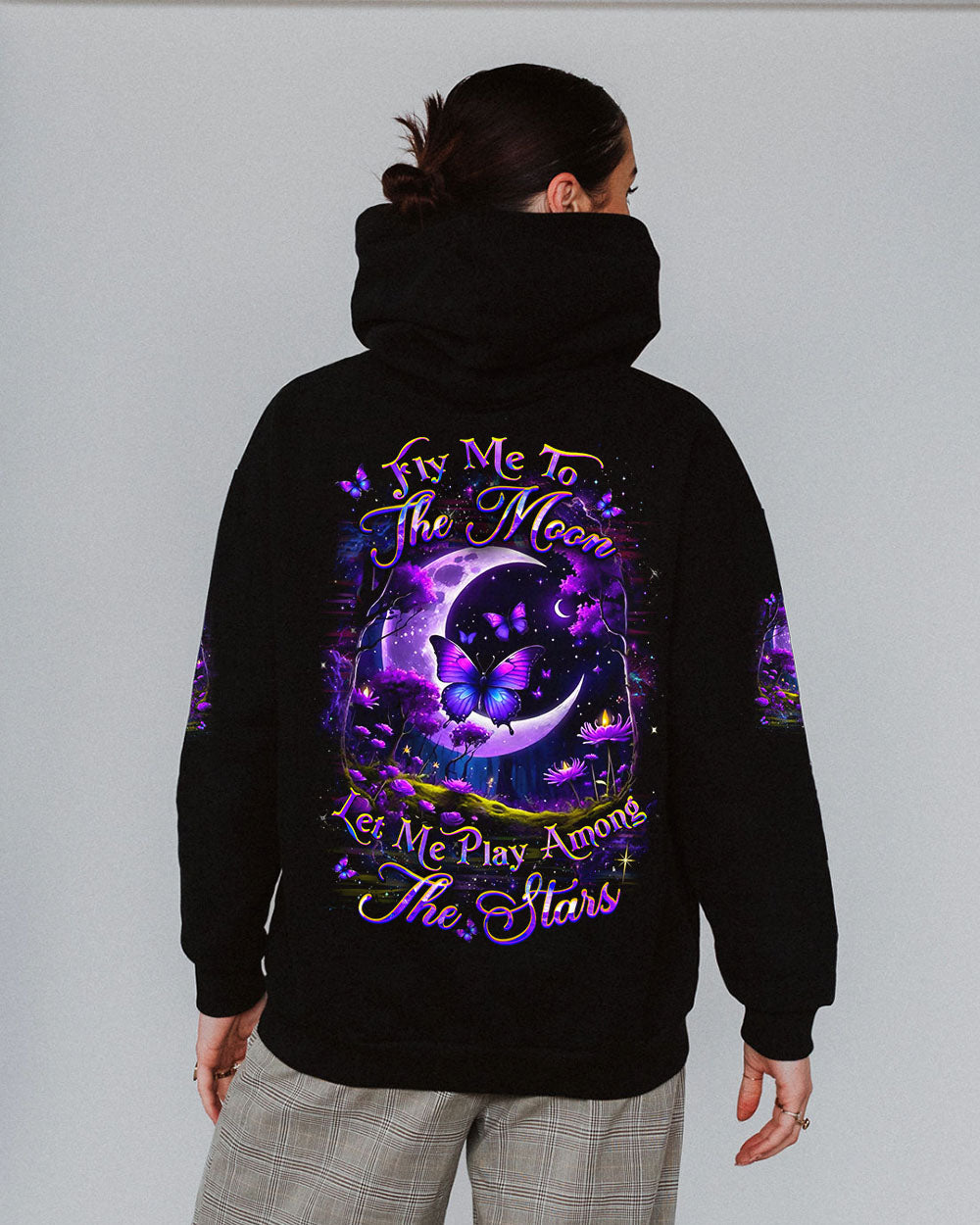FLY ME TO THE MOON BUTTERFLY ALL OVER PRINT - YHDU0804251