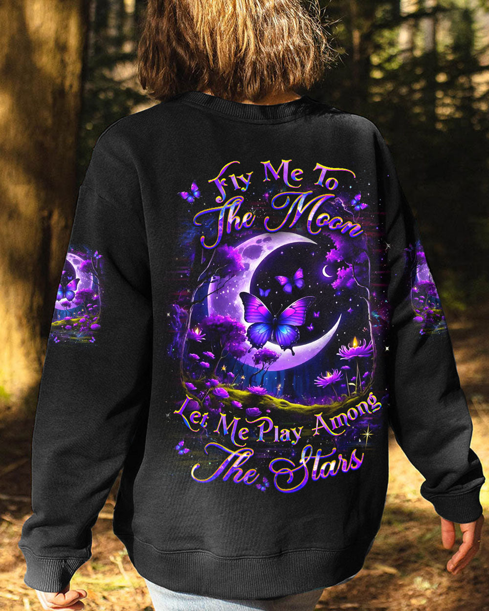 FLY ME TO THE MOON BUTTERFLY ALL OVER PRINT - YHDU0804251