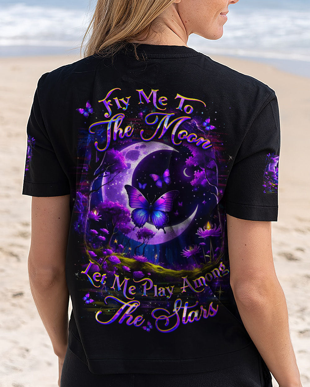 FLY ME TO THE MOON BUTTERFLY ALL OVER PRINT - YHDU0804251