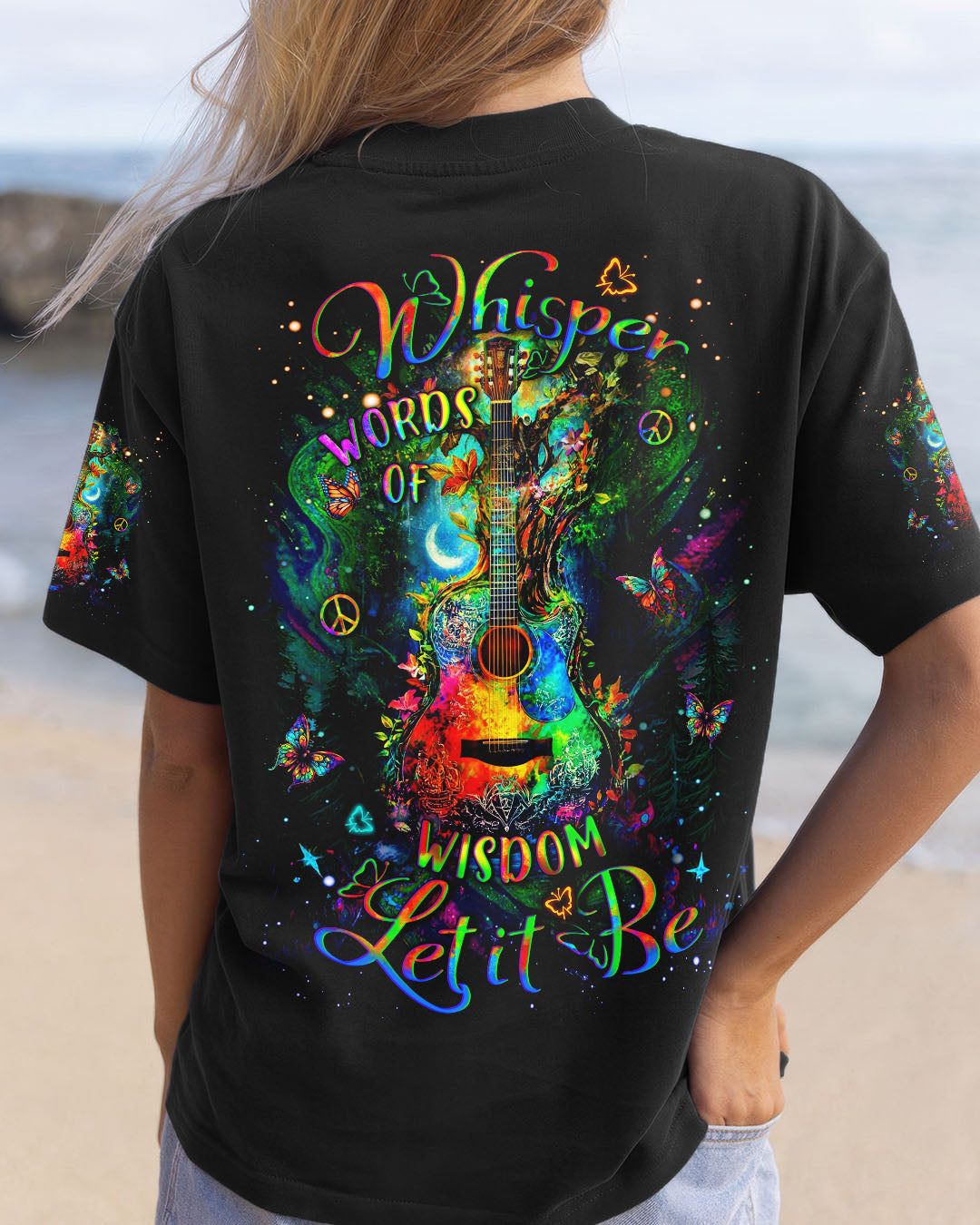 WHISPER WORDS OF WISDOM GUITAR ALL OVER PRINT - YHDU0904253