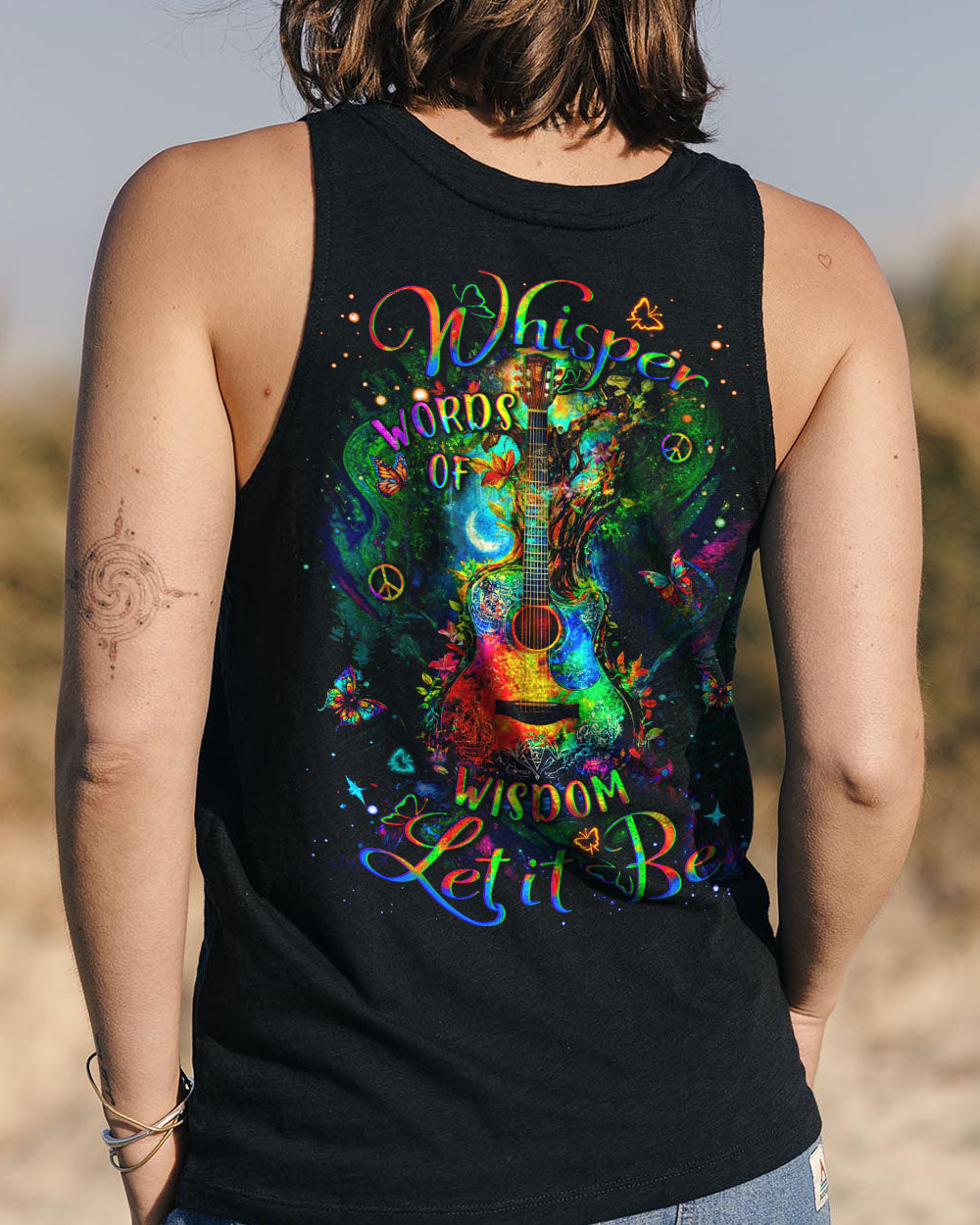 WHISPER WORDS OF WISDOM GUITAR ALL OVER PRINT - YHDU0904253