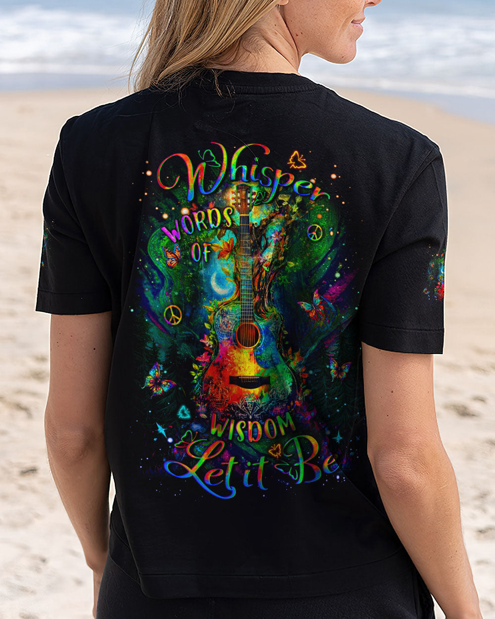 WHISPER WORDS OF WISDOM GUITAR ALL OVER PRINT - YHDU0904253