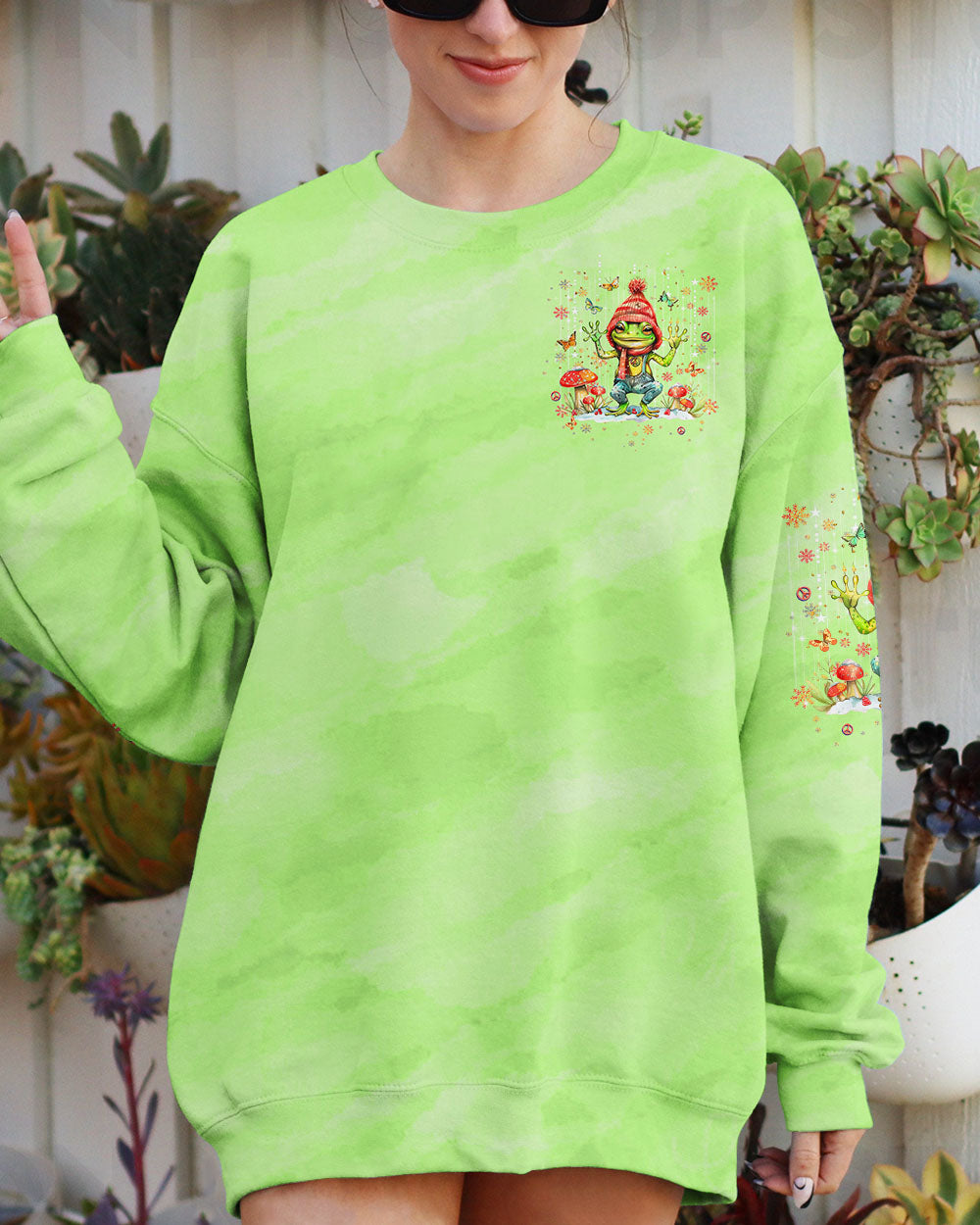 IT'S THE MOST WONDERFUL TIME CHRISTMAS FROG ALL OVER PRINT - YHDU0910242