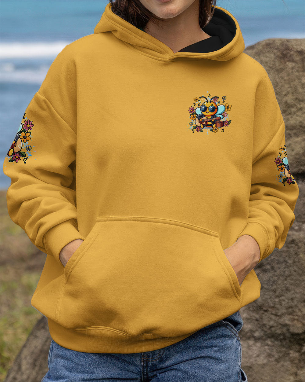 DON'T WORRY BEE HAPPY ALL OVER PRINT - YHDU1007253