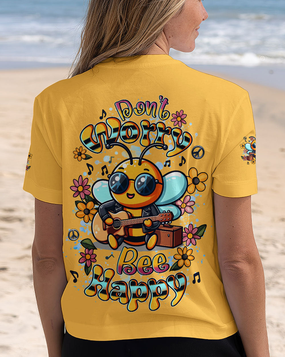 DON'T WORRY BEE HAPPY ALL OVER PRINT - YHDU1007253