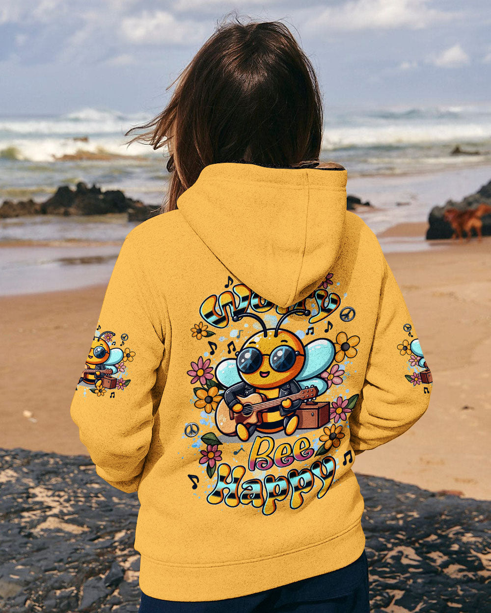 DON'T WORRY BEE HAPPY ALL OVER PRINT - YHDU1007253