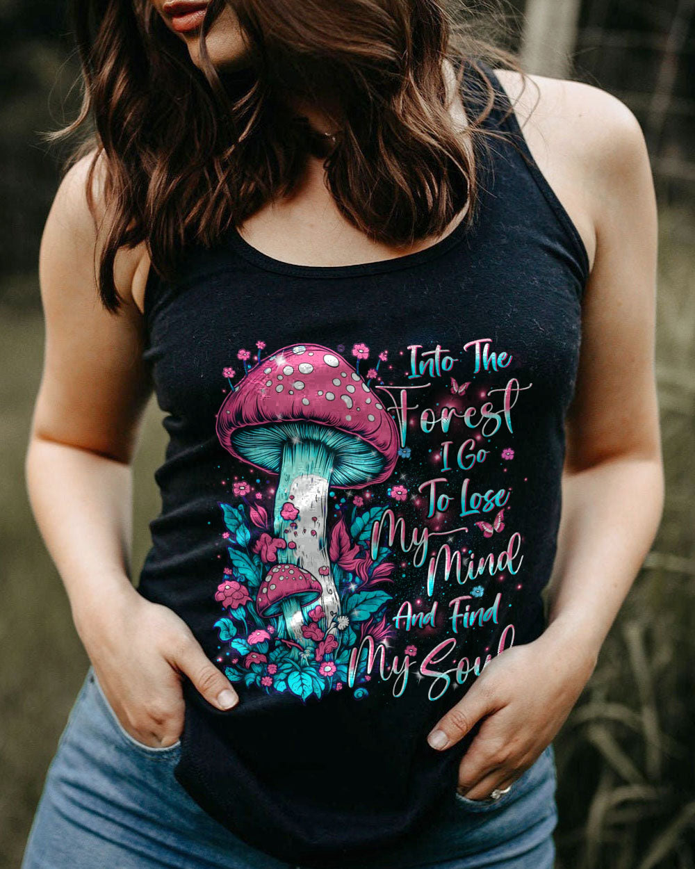 INTO THE FOREST MUSHROOM ALL OVER PRINT - YHDU1008233
