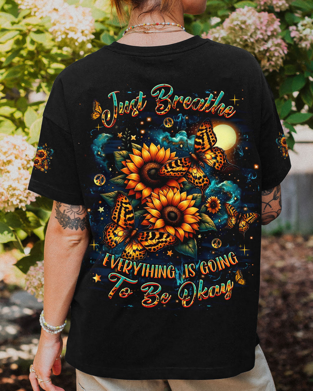 JUST BREATHE BUTTERFLY ALL OVER PRINT - YHDU1104251
