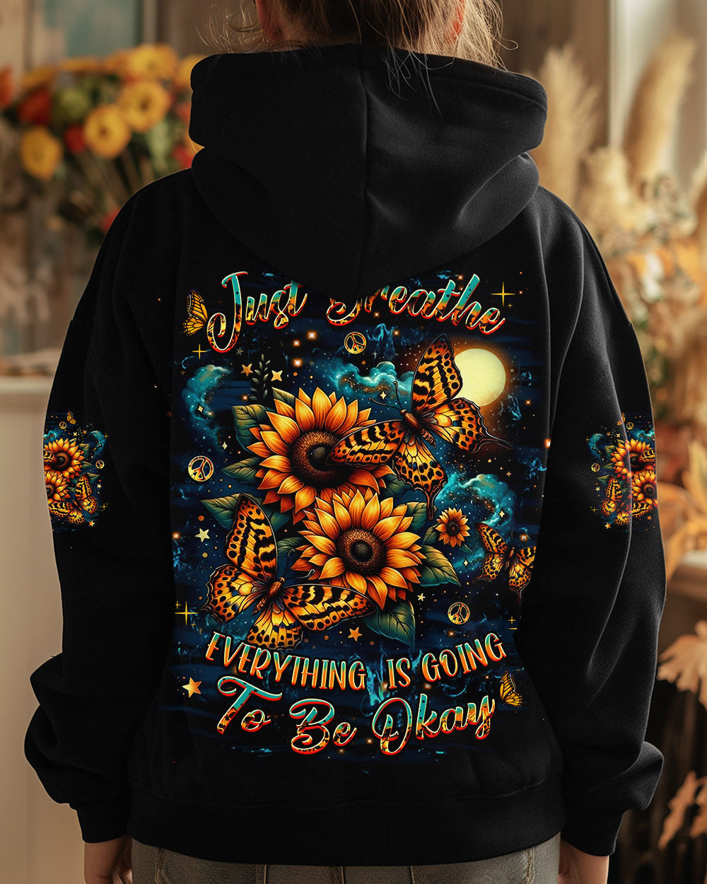 JUST BREATHE BUTTERFLY ALL OVER PRINT - YHDU1104251