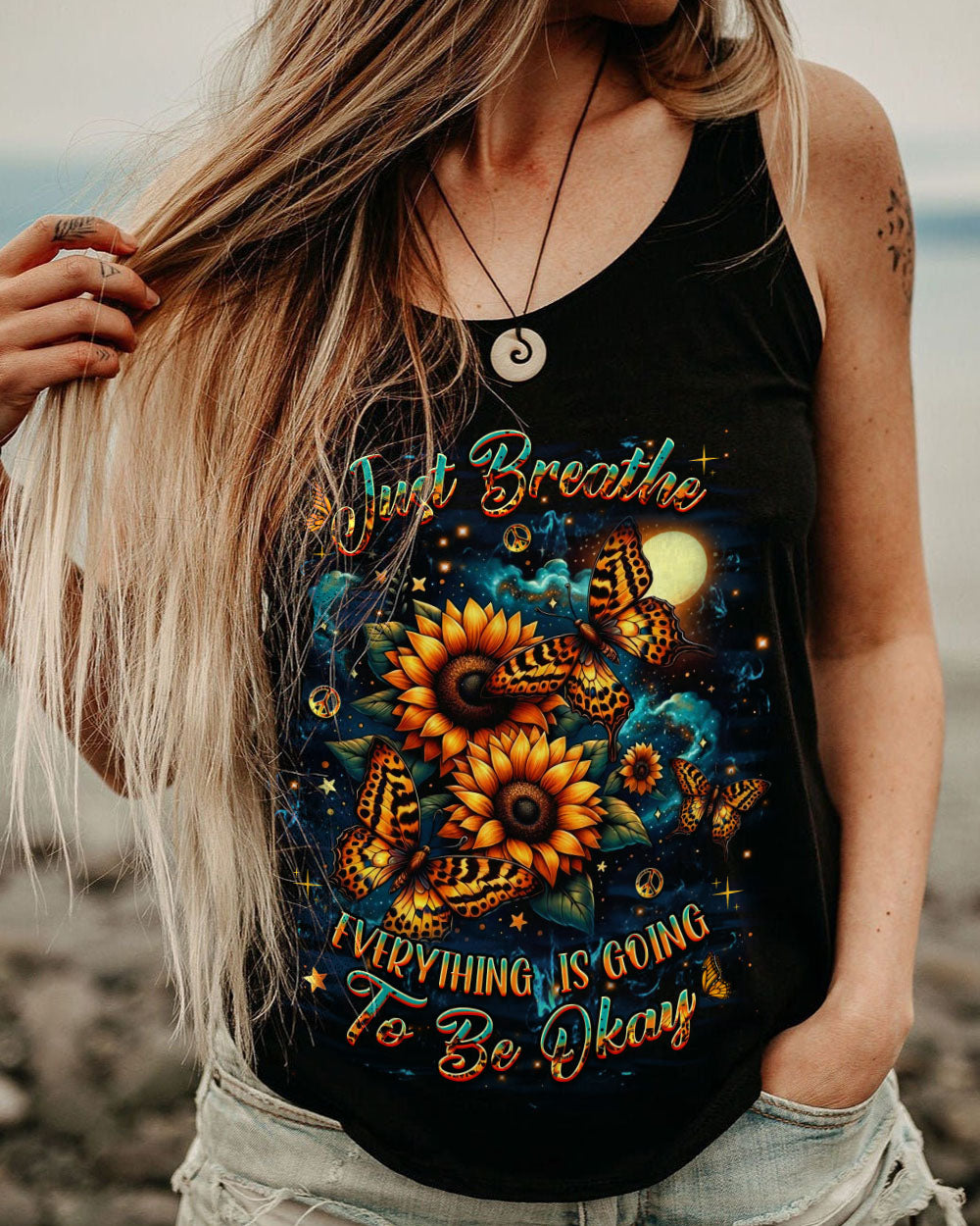 JUST BREATHE BUTTERFLY ALL OVER PRINT - YHDU1104251