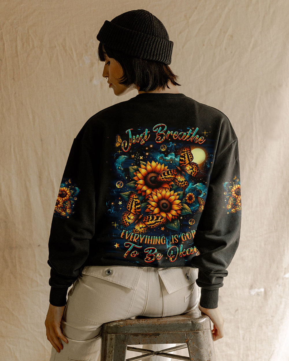 JUST BREATHE BUTTERFLY ALL OVER PRINT - YHDU1104251
